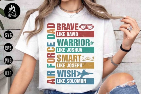 Air Force Dad SVG: Christian T-Shirt Designs & Graphics