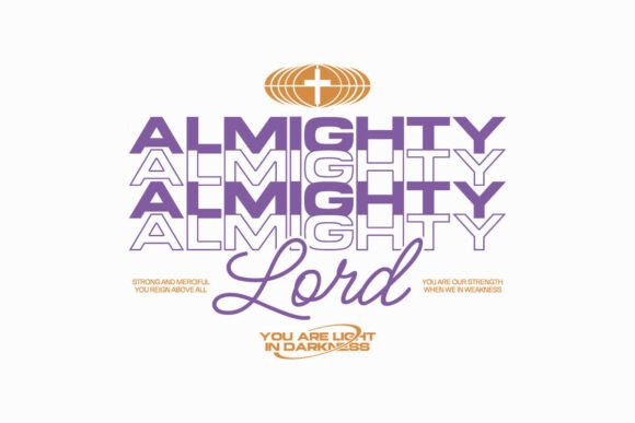 Almighty Lord Urban Christian Typography
