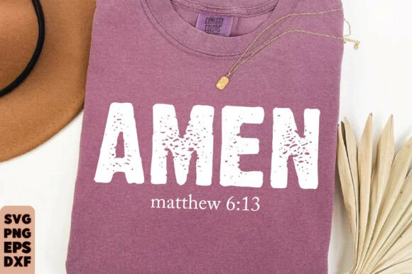 Amen SVG PNG: Christian Faith Graphics for T-Shirt Designs