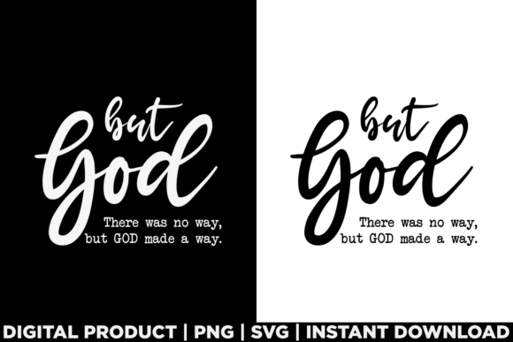 But God Bible Verse Graphics for T-Shirt Designs