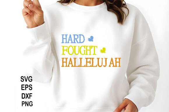Christian PNG: Hard Fought Hallelujah Graphics