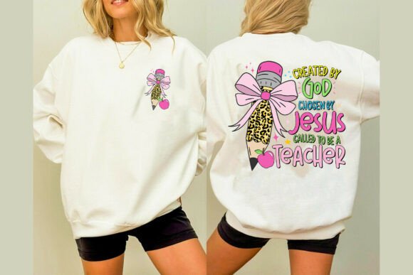 Christian Teacher Tee Sublimation PNG: Graphics for T-Shirt Designs
