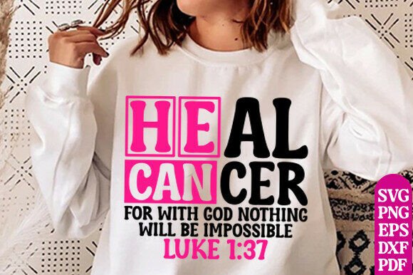Heal Cancer SVG, Christian Breast Cancer