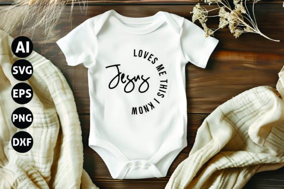Jesus Loves Me SVG Graphics for T-Shirt Designs