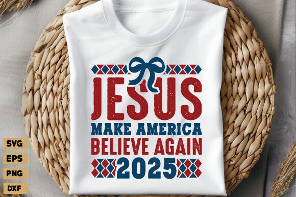 Jesus Make America PNG: Graphics & T-Shirt Designs