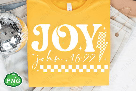 Joy PNG: Christian Sublimation Design for God