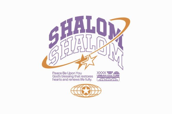 Shalom Christian Urban Typography Graphics