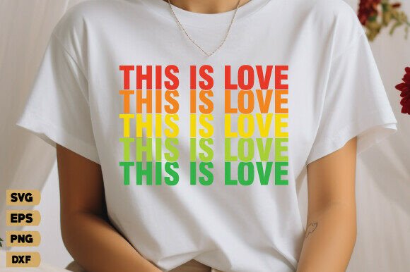 This Is Love SVG PNG: Christian Graphics for T-Shirt Designs