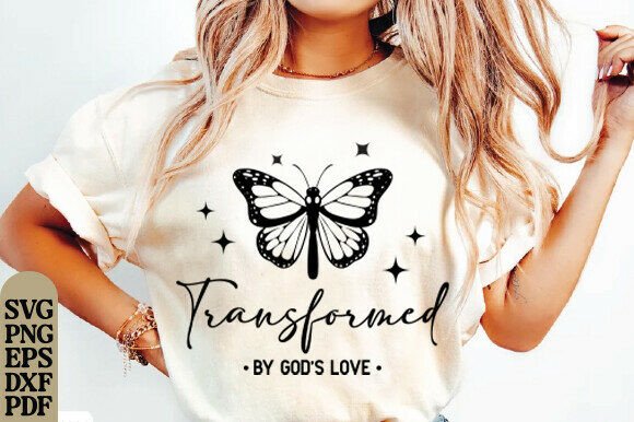 Transformed Butterfly SVG, Christian SVG Graphics